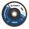 Weiler 7" Tiger X Flap Disc, Angled (TY29), Phenolic Backing, 60Z, 7/8" 51217